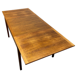 Two Extension Leaves Dining Table Teak