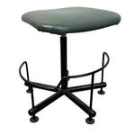 Load image into Gallery viewer, Green stool with black metal base on a white background
