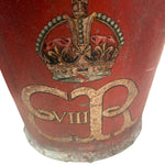 Load image into Gallery viewer, red fire bucket with royal crest
