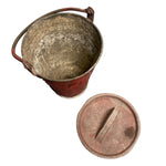 Load image into Gallery viewer, red fire bucket inside &amp; lid on a white background

