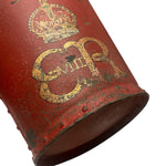 Load image into Gallery viewer, Close-up of a red leather-bound book with gold embossed lettering and a crown on a white background

