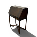 Load image into Gallery viewer, Wooden desk with a slanted top on a white background
