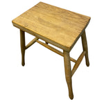 Load image into Gallery viewer, Wooden stool with a white background
