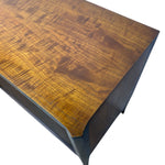 Load image into Gallery viewer, Wooden table with a dark brown finish on a white background
