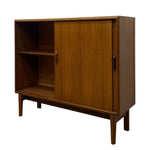 Load image into Gallery viewer, Wooden cabinet with a single door on a white background
