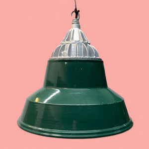 Industrial Pendant Light Walsall MOD XL Enamel Green