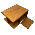 Load image into Gallery viewer, COFFEE TABLE WITH SHELVES &amp; DROP DOWN CUPBOARD
