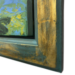 Load image into Gallery viewer, Close-up of a textured wooden frame with a painting inside

