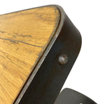 Load image into Gallery viewer, Close-up of a wooden and metal chair with a white background
