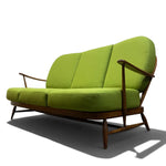Load image into Gallery viewer, green ercol sofa three seater
