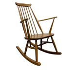 Load image into Gallery viewer, rocking chair in light wood on a white background
