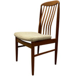 Load image into Gallery viewer, Wooden chair with a beige cushion on a white background
