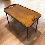 Load image into Gallery viewer, Wooden tray table on a wooden floor
