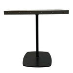 Load image into Gallery viewer, Black curved table on a white background
