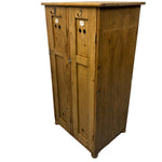 Load image into Gallery viewer, SIDE ON Pitch Pine Vintage Cupboard School Games Storage
