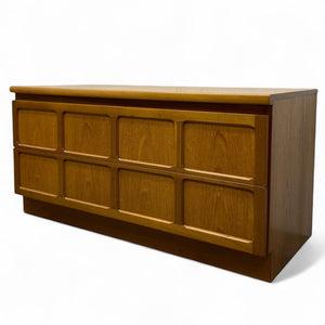 Wooden CABINET with multiple drawers on a white background