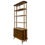 Load image into Gallery viewer, Wooden Ercol bookshelf with multiple shelves on a white background
