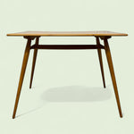 Load image into Gallery viewer, Wooden table with a minimalist design on a light background
