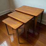 Load image into Gallery viewer, Nesting Tables Side Tables On a Wooden Floor
