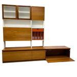 Load image into Gallery viewer, TEAK &amp; MELAMINE WALL UNIT
