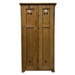 Load image into Gallery viewer, FRONT OF Pitch Pine Vintage Cupboard School Games Storage
