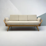 Load image into Gallery viewer, white ercol daybed with an aztec background
