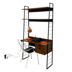 Load image into Gallery viewer, Black Ladders Contemporary Desk Shelving Ladderax Style
