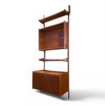 Load image into Gallery viewer, Wooden bookshelf with multiple shelves on a white background
