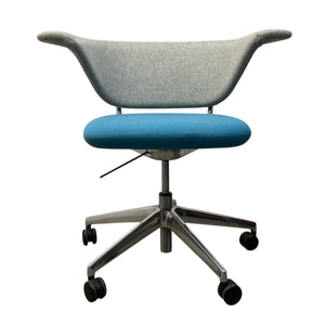 TWO TONE BLUE GREY DESK CHAIR