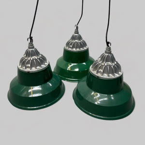 Industrial Pendant Light Walsall MOD XL Enamel Green