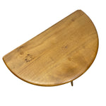 Load image into Gallery viewer, Wooden half-moon table on a white background
