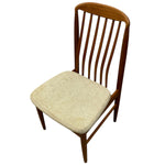 Load image into Gallery viewer, Wooden chair with a beige cushion on a white background
