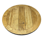 Load image into Gallery viewer, Round wooden cutting board on a white background
