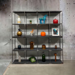 Load image into Gallery viewer, Room Set Room Divider Shelving Brushed Steel
