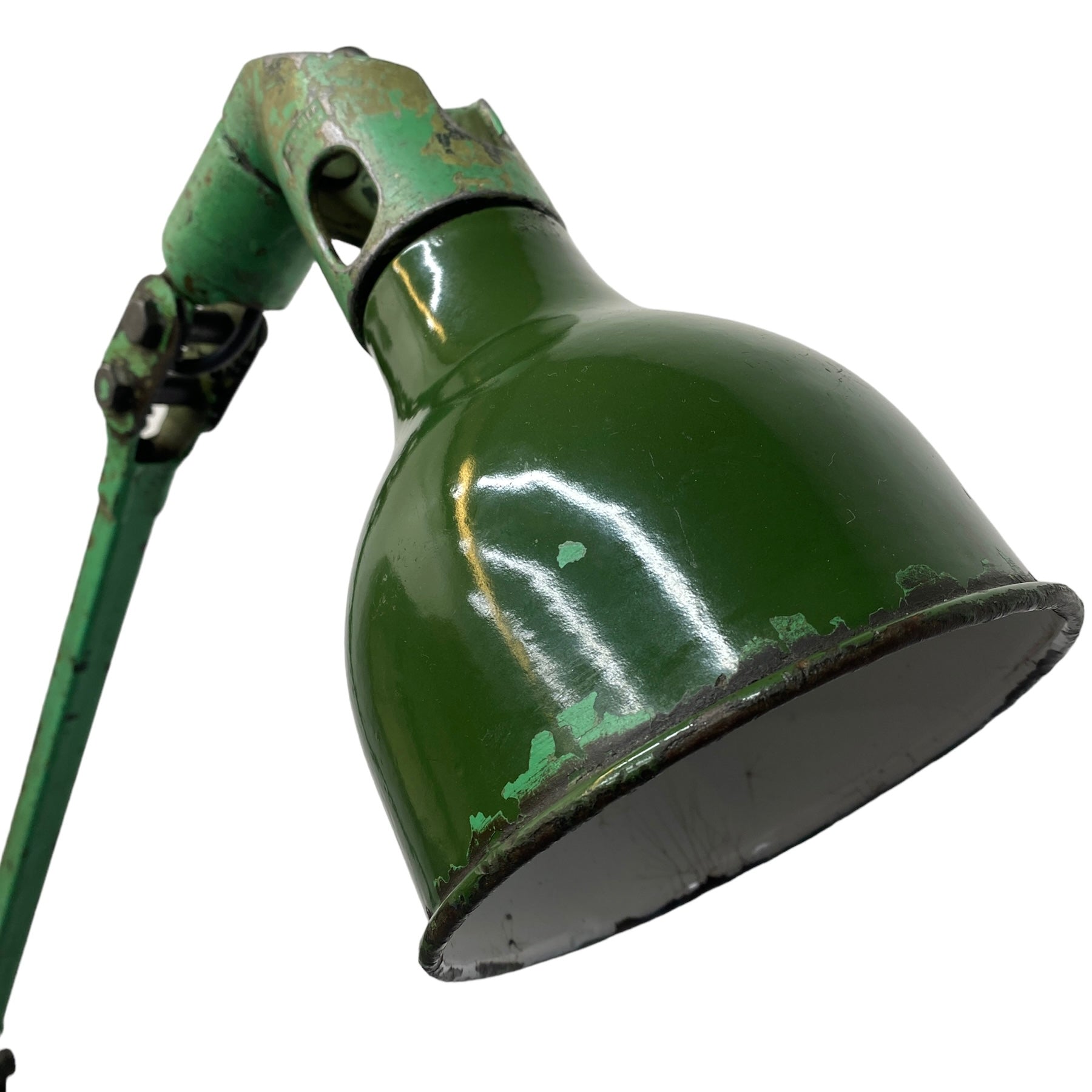 Green Enamel Lamp Head