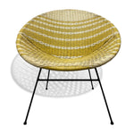 Load image into Gallery viewer, yellow white Midcentury Atomic Satellite Chair Striped
