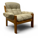 Load image into Gallery viewer, norwegian chair cream leather
