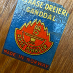 Load image into Gallery viewer, Logo with text 'Aase Dreier Ganddal Aase Mobler' on a blue background, indicating Norwegian origin.
