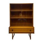 Load image into Gallery viewer, display bookcase cabinet glass front with single drawer

