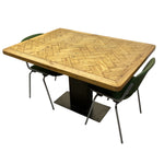 Load image into Gallery viewer, Reclaimed Oak Parquet Dining Table
