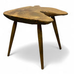 Load image into Gallery viewer, Wooden side table with a natural, rustic finish on a white background

