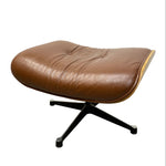 Load image into Gallery viewer, Eames Lounge Chair &amp; Ottoman Style Brown Leather Walnut
