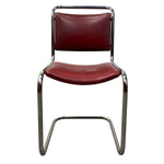 Load image into Gallery viewer, cantilever chair red tubular steel

