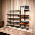 Load image into Gallery viewer, Room Set Room Dividers Freestanding Units Shelving Brushed Steel
