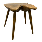 Load image into Gallery viewer, Wooden side table with a natural, rustic finish on a white background
