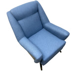 Load image into Gallery viewer, blue blazer lounge chair
