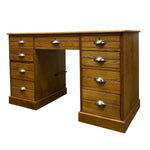 Load image into Gallery viewer, ash desk with nine drawers

