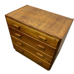 Load image into Gallery viewer, Wooden dresser with four drawers on a white background

