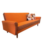 Load image into Gallery viewer, ORANGE THREE SEATER SOFA
