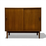 Load image into Gallery viewer, Wooden cabinet with two doors on a white background
